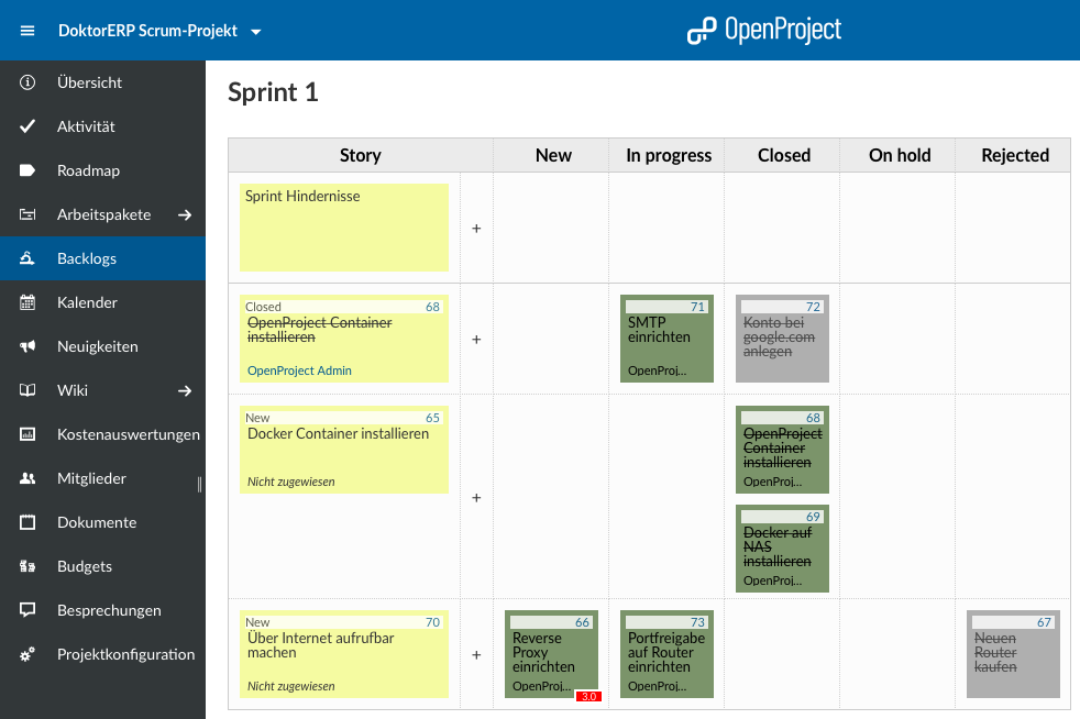 OpenProject-synology-kanban-board-scrum